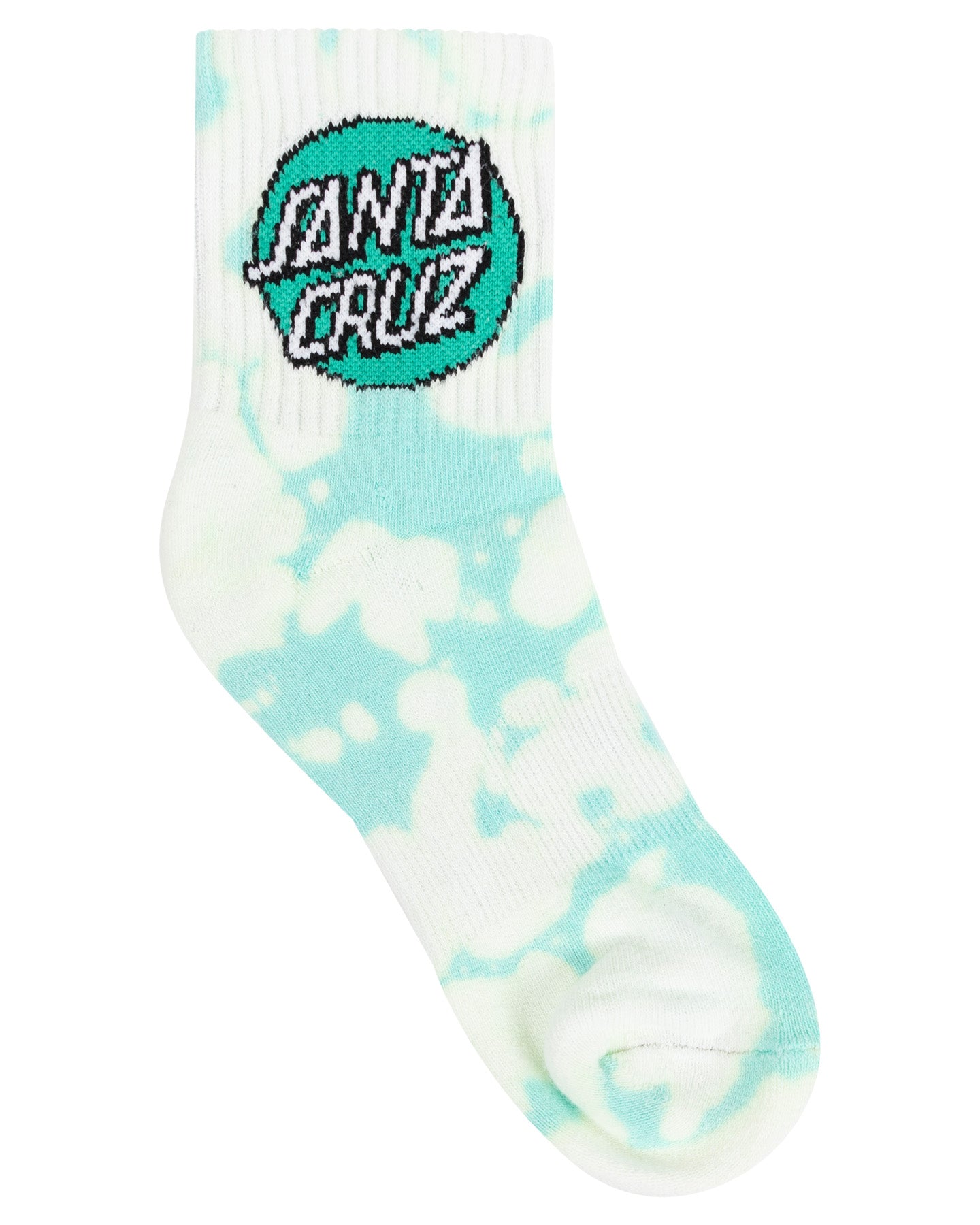 Santa Cruz Other Dot Mid Sock 2 Pack Pale Pink & Light Green Tie Dye