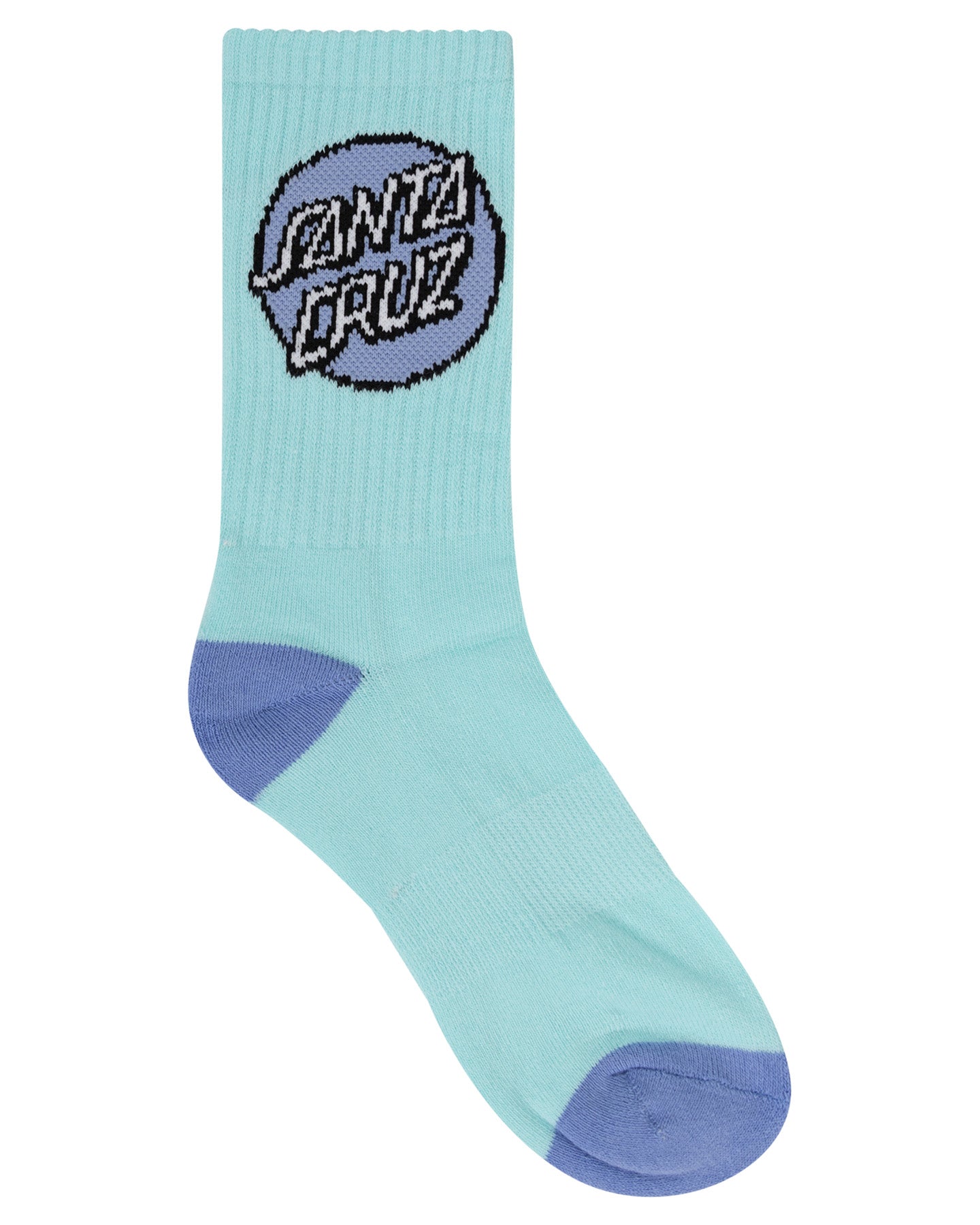 Santa Cruz Other Dot Crew Sock 4 Pack White Light Green Rose