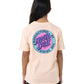 Santa Cruz MFG Retro Dot Reverse Short Sleeve Tee Pink Coral