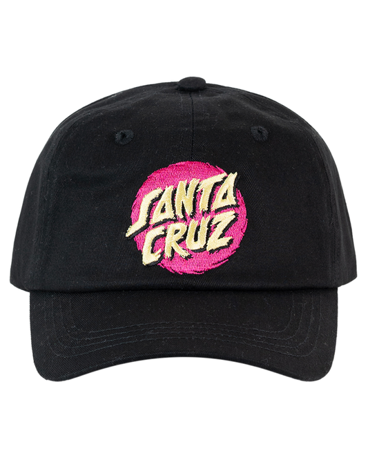Santa Cruz Style Dot Dad Cap Black