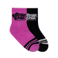 Santa Cruz Groovy Stack Mid Sock 2 Pack Black | Pink