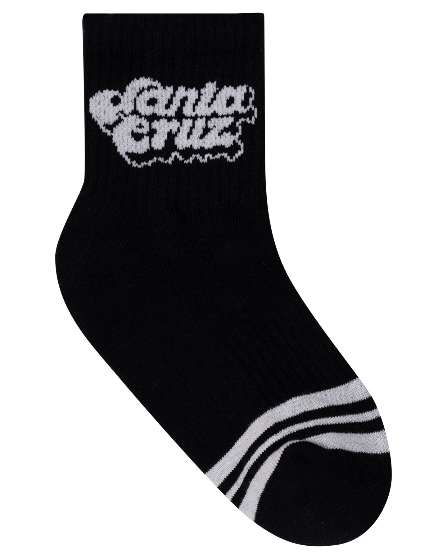 Santa Cruz Groovy Stack Mid Sock 2 Pack Black | Pink