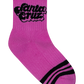 Santa Cruz Groovy Stack Mid Sock 2 Pack Black | Pink