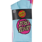 Santa Cruz Other Dot Crew Sock 4 Pack Aqua | Pink | White