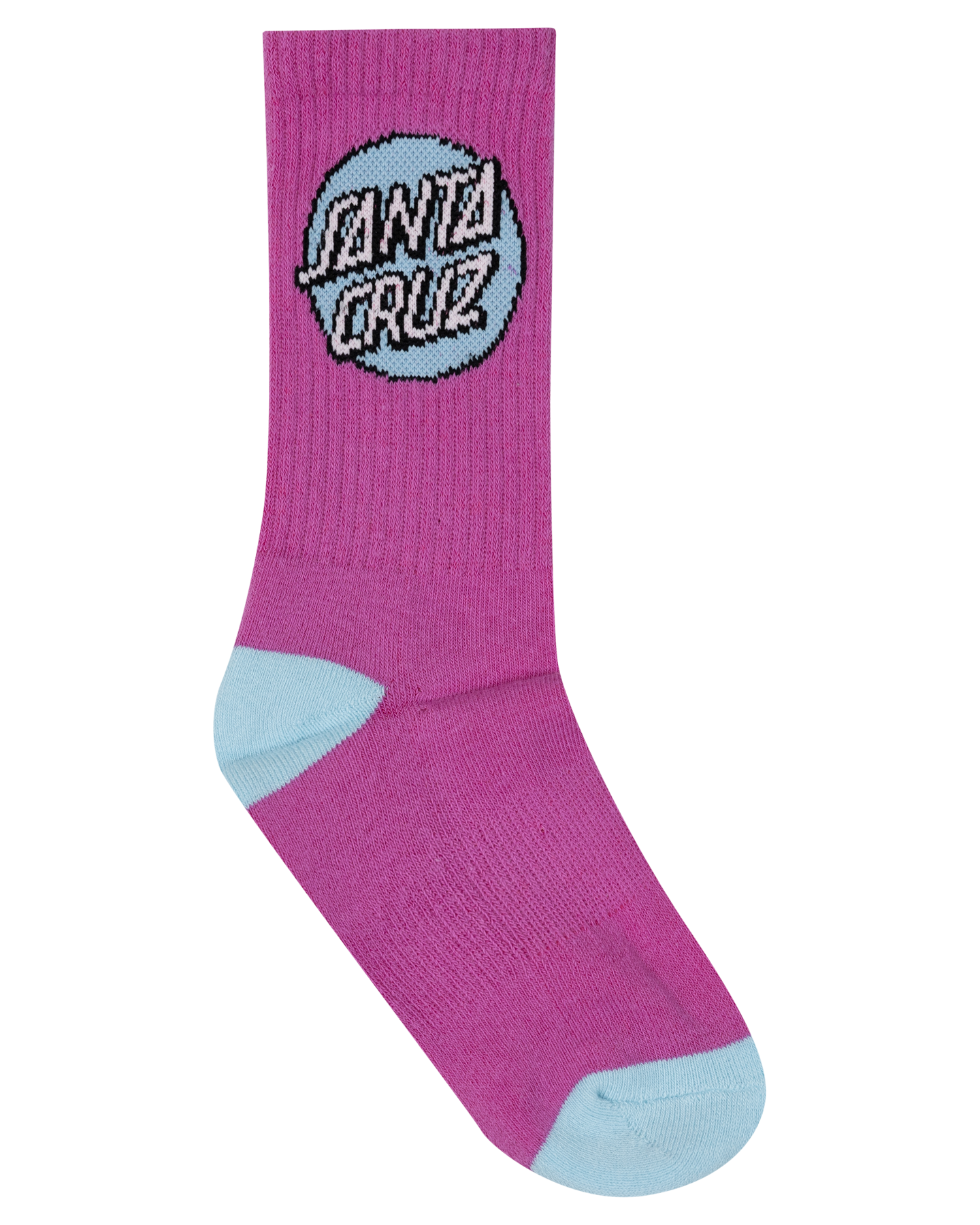 Santa Cruz Other Dot Crew Sock 4 Pack Aqua | Pink | White