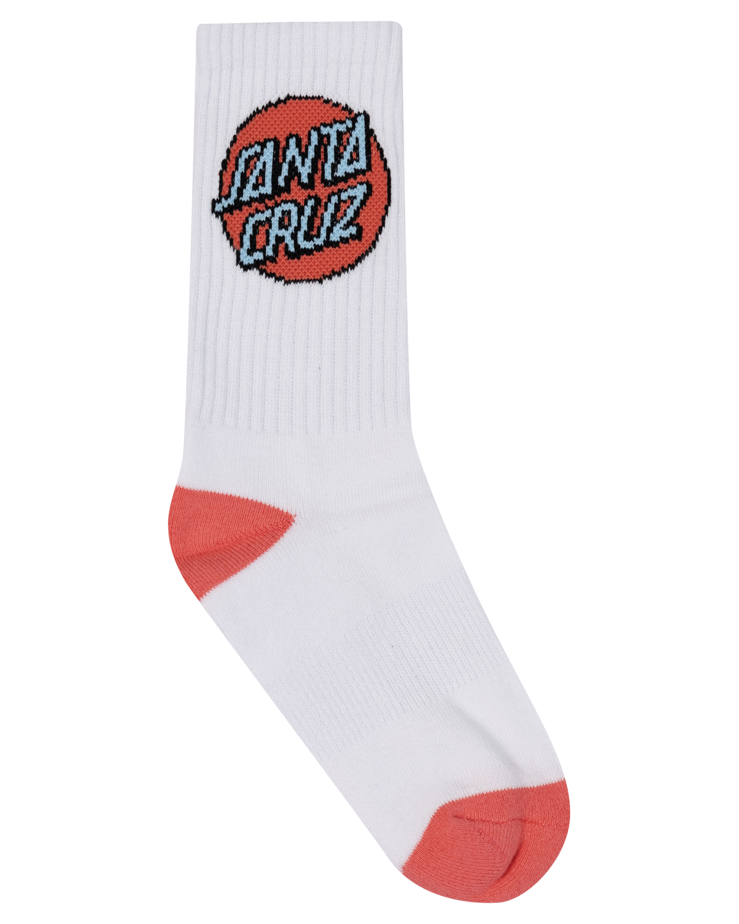 Santa Cruz Other Dot Crew Sock 4 Pack Aqua | Pink | White