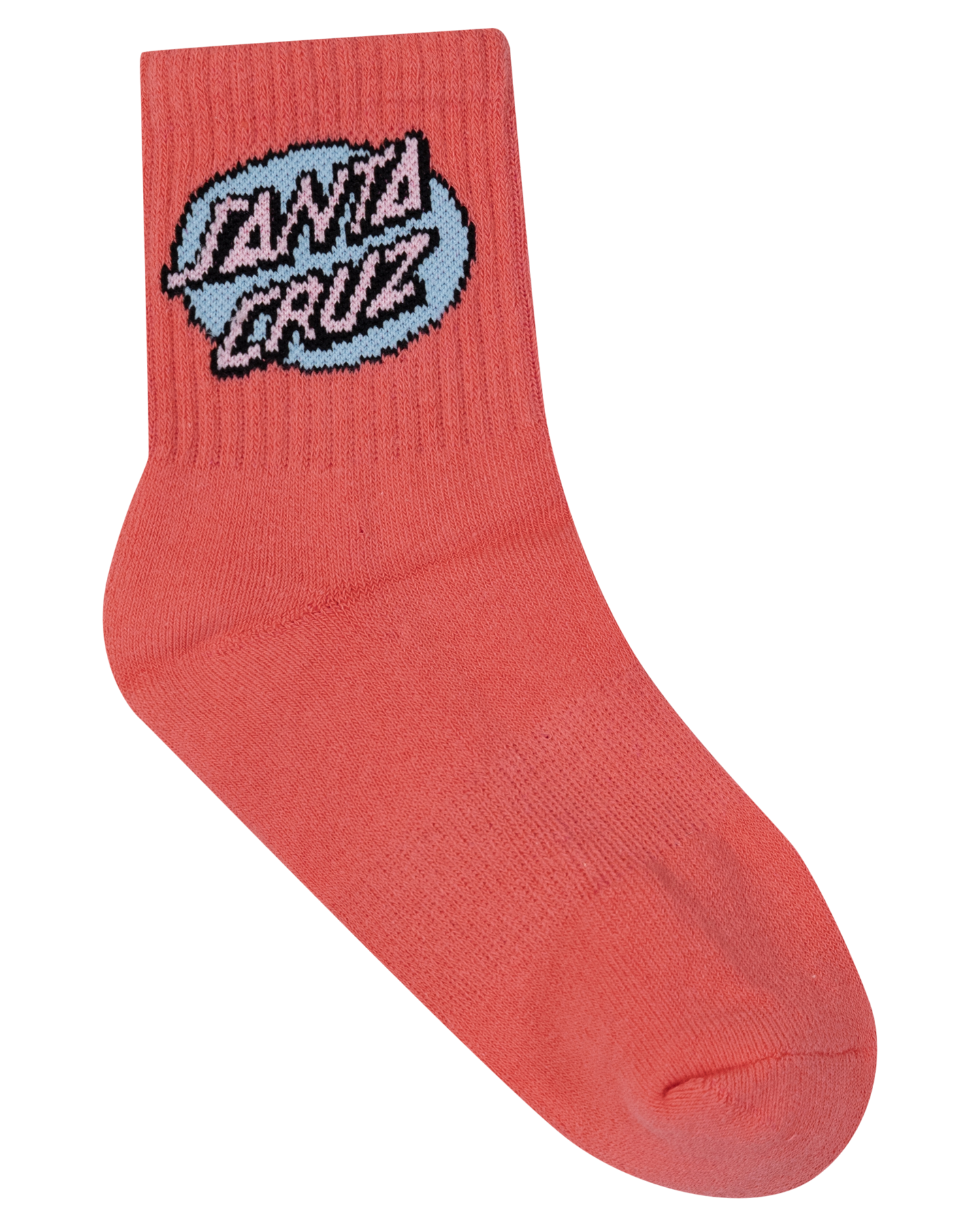 Santa Cruz Oval Dot Mid Sock 3 Pack Rose | White | Ocean