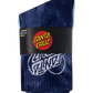 Santa Cruz Heart Dot Hollow Mid Sock 2 Pack Dark Blue Tie Dye | Aqua
