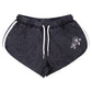 Santa Cruz Strange Hibiscus Retro Track Shorts Washed Black