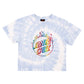 Santa Cruz Minimal Burnt Opus Rainbow Front Cropped Tee Blue Aura Tie Dye