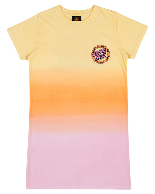 Santa Cruz MFG Dot Retro Dress Pink Tie Dye