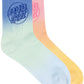 Santa Cruz Opus Dot Mid Sock 2 Pack Blue Tie Dye | Pink Tie Dye