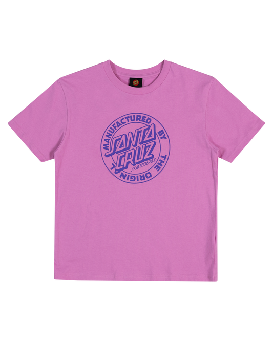 Santa Cruz MFG Dot Front Short Sleeve Tee Pink