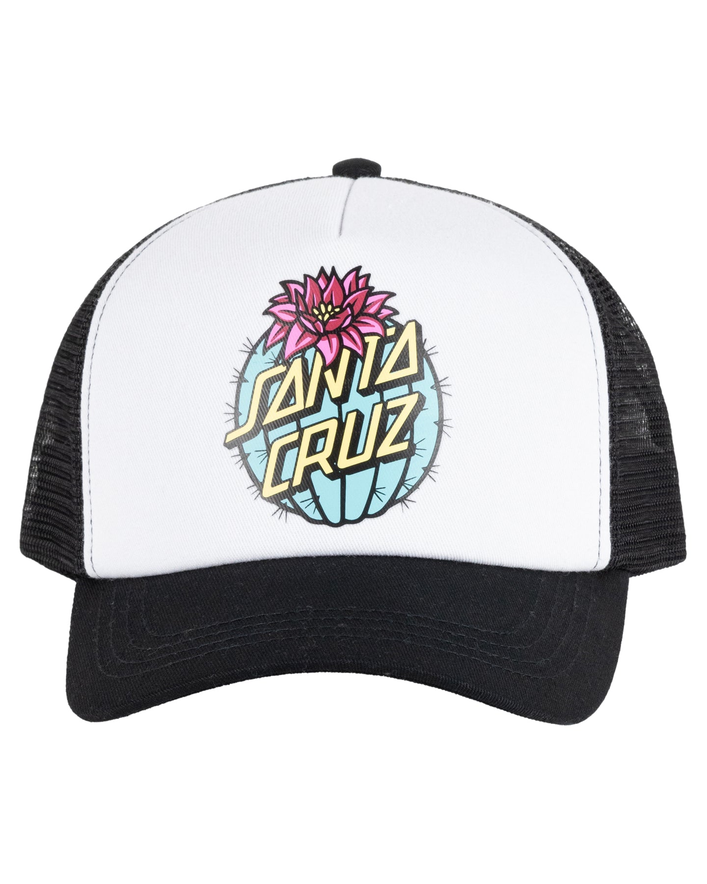 Santa Cruz Cactus Dot Trucker Cap Black