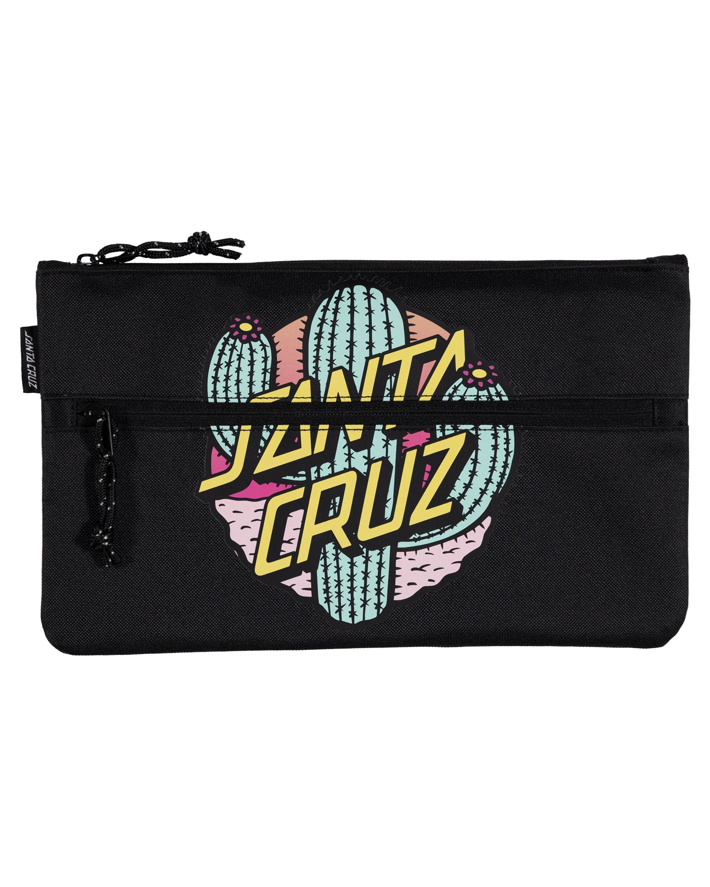 Santa Cruz Cactus Dot Pencil Case Black