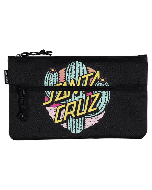 Santa Cruz Cactus Dot Pencil Case Black