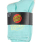 Santa Cruz Oval Dot Mid Sock 4 Pack Aqua | Cream