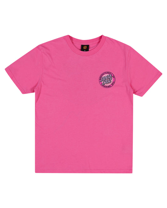 Santa Cruz MFG Retro Dot Reverse Tee Pink