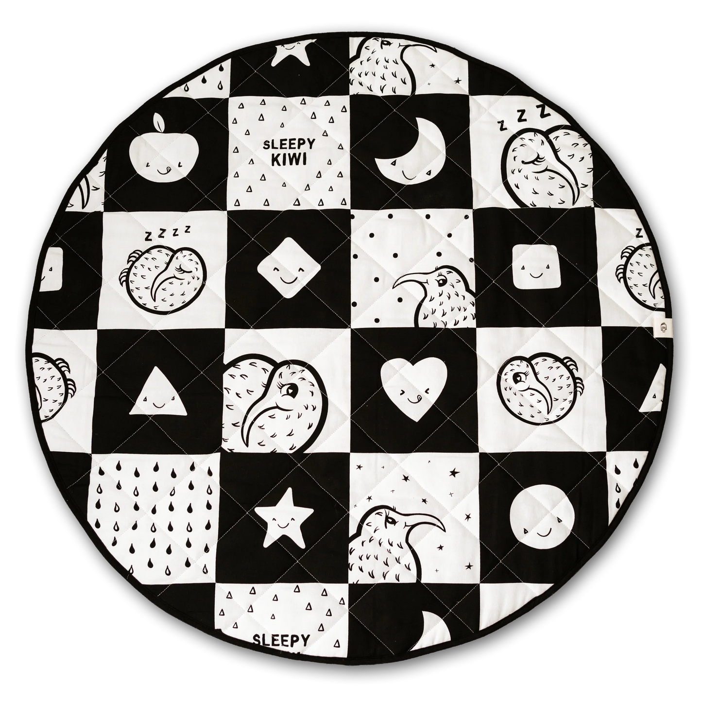 Sleepy Kiwi Quilted Playmat