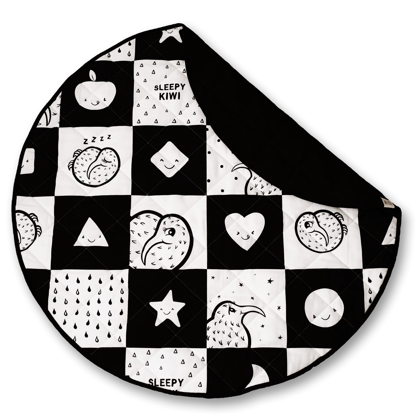 Sleepy Kiwi Quilted Playmat