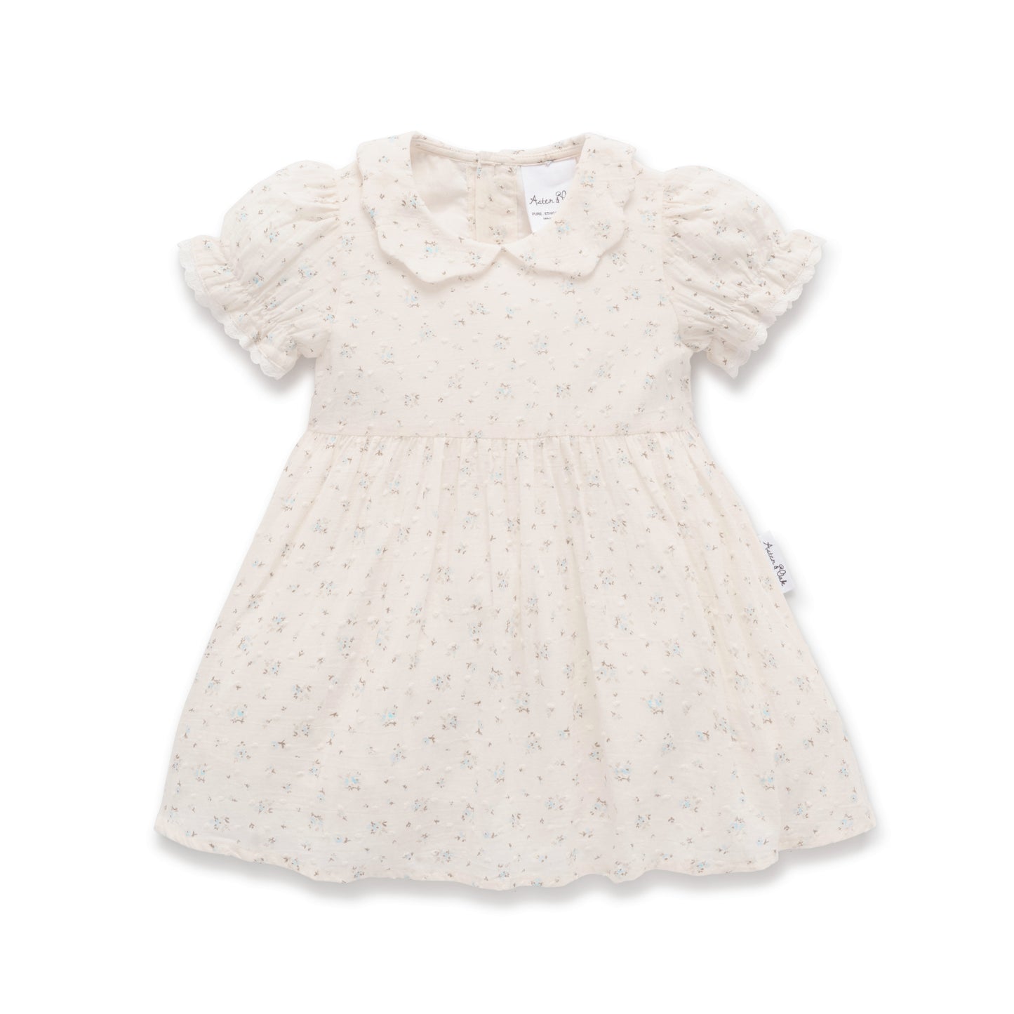 Aster & Oak Sofia Floral Dress Ivory