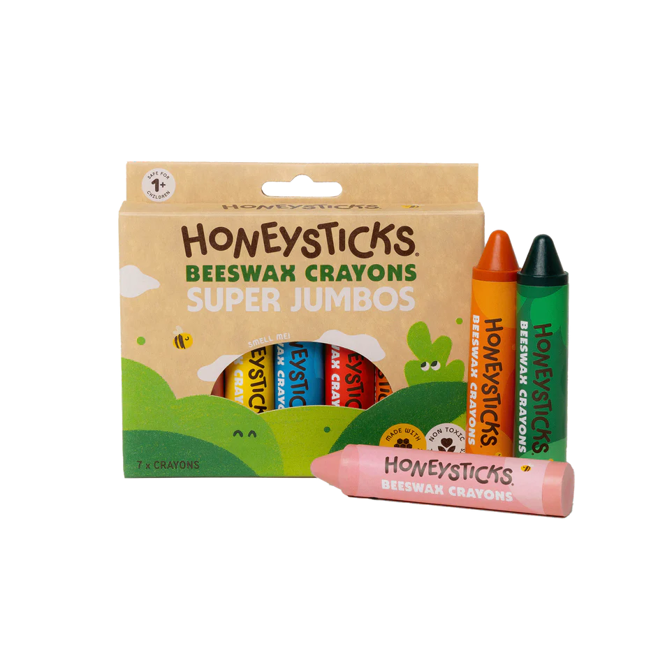 Honeysticks Beeswax Crayons Super Jumbos 7 Pack