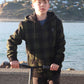 Swanndri Kid's Crooked River Wool Hoodie Olive/Black Check