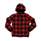Swanndri Kid's Crooked River Wool Hoodie Red/Black Check