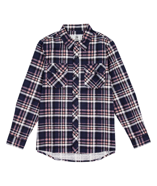Swanndri Kid's Egmont Shirt Full Placket Navy Salt
