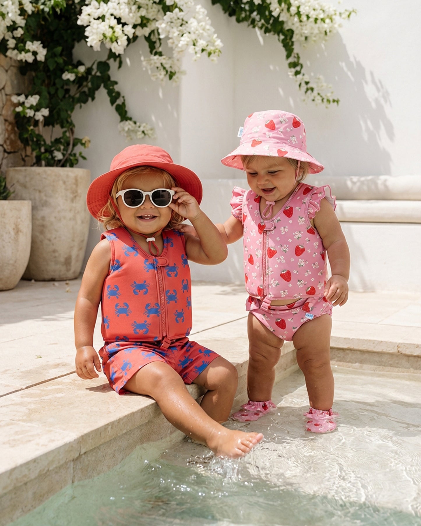Toshi Swim Sunhat Pirate Mud Crabs