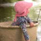 Toshi Baby Swim Long Sleeve Rashie Ripple Wattle Dusk
