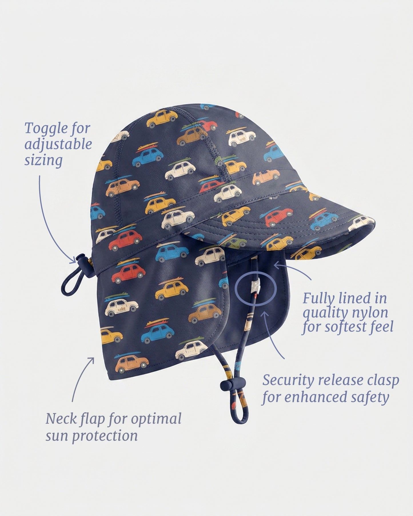 Toshi Swim Flap Cap Pirate Wave Buggies