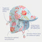 Toshi Swim Flap Cap Twinkle Aqua Garden