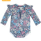 Toshi Baby Swim Long Sleeve Onesie Ripple Wattle Dusk
