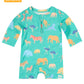 Toshi Baby Swim Long Sleeve Onesie Splash Congo Seagrass