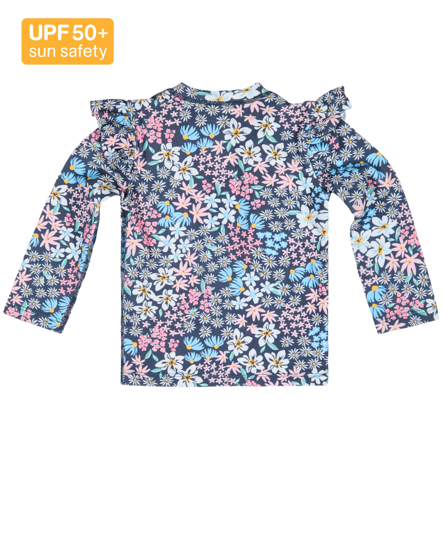 Toshi Baby Swim Long Sleeve Rashie Ripple Wattle Dusk