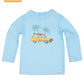 Toshi Boys Swim Long Sleeve Rashie Splash Swell Seekers Sky