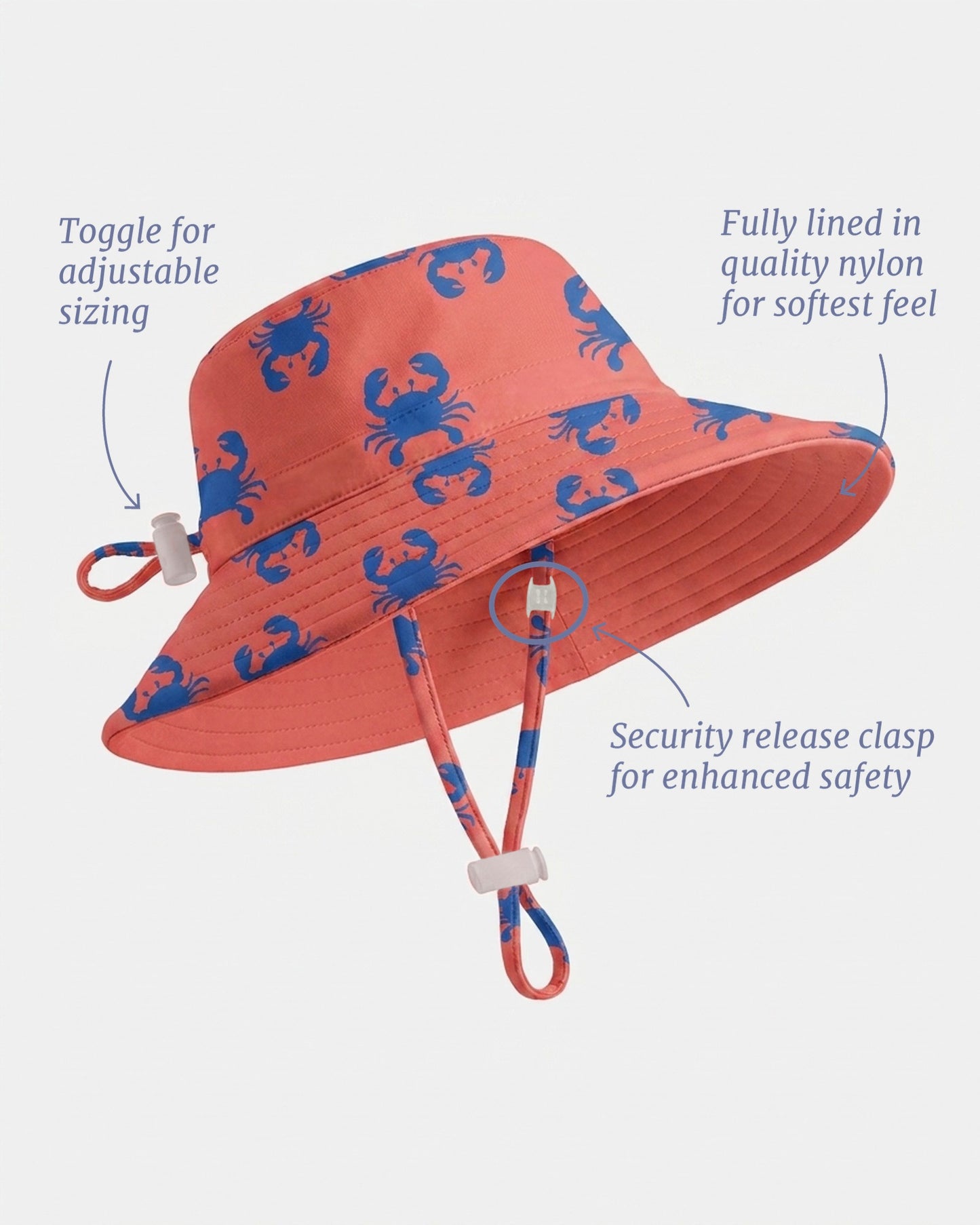 Toshi Swim Sunhat Pirate Mud Crabs
