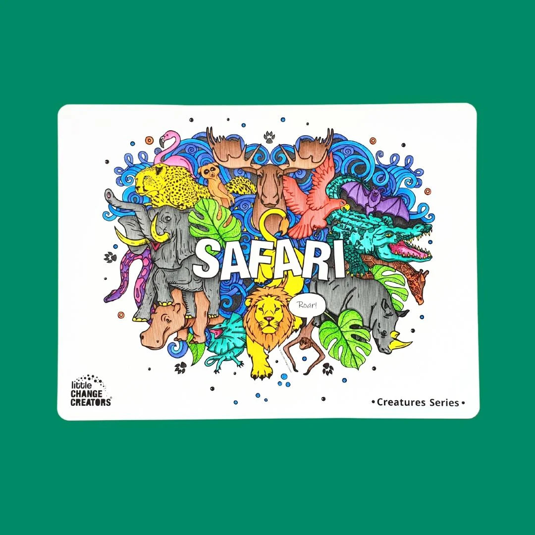 Little Change Creators Re-FUN-Able Colouring Set Safari