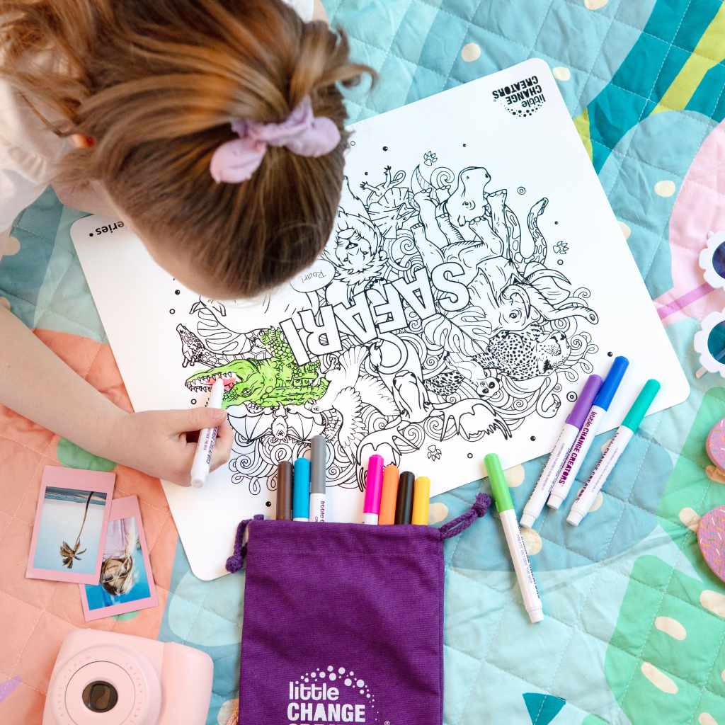 Little Change Creators Re-FUN-Able Colouring Set Safari