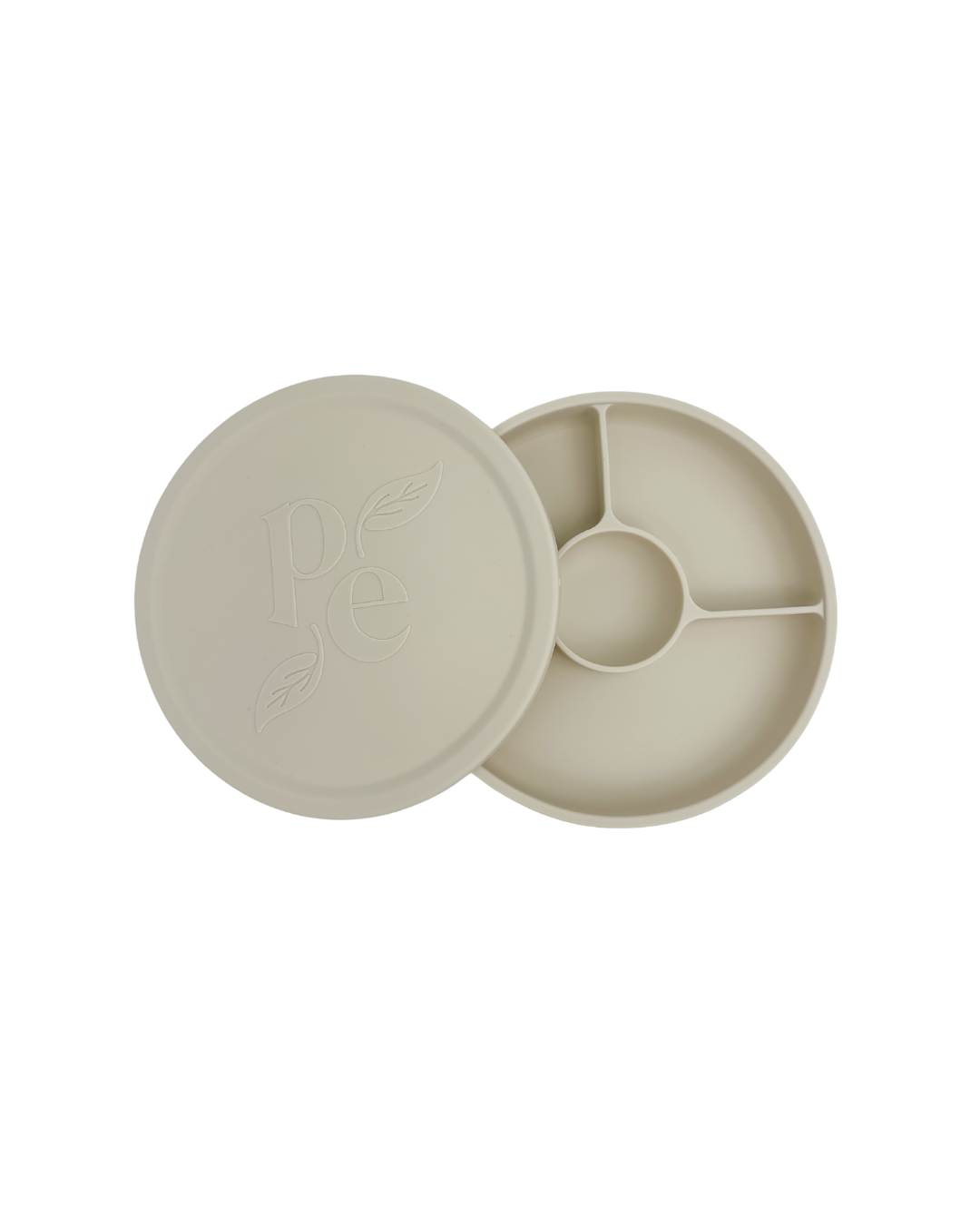 Petite Eats Divider Plate with Lid Sand