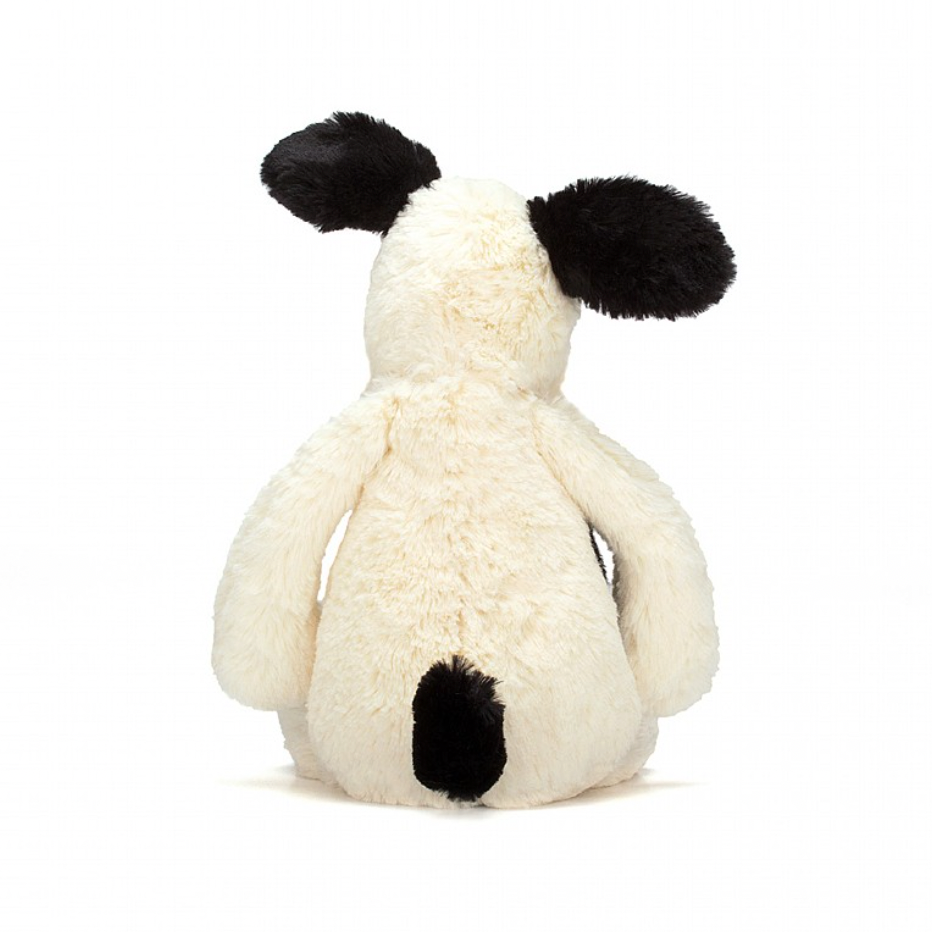 Jellycat Bashful Black & Cream Puppy Medium