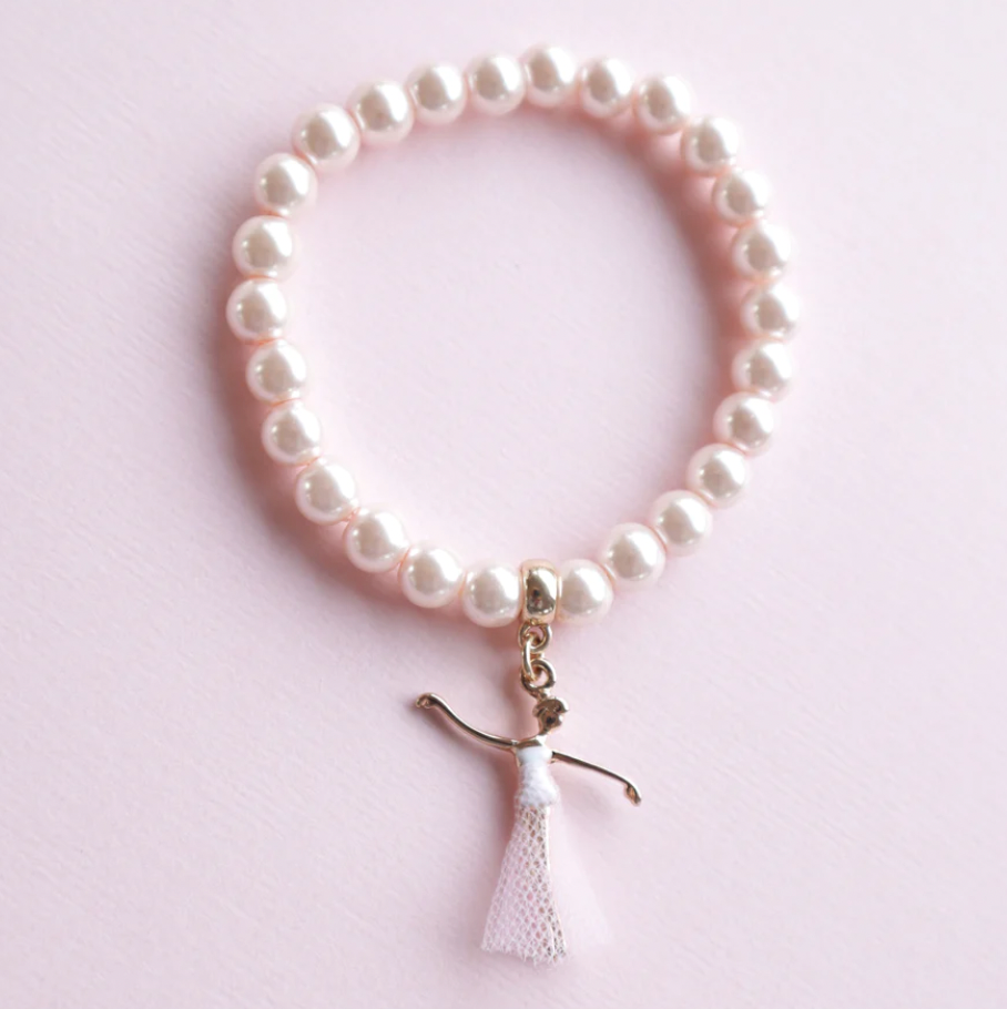 Lauren Hinkley Pink Pearl Bella Ballerina Bracelet