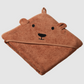 Nature Baby Organic Cotton Bear Hooded Towel Hazelnut