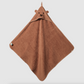 Nature Baby Organic Cotton Bear Hooded Towel Hazelnut