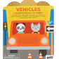 Le Petite Collage Colouring Book with Stickers Vehicles