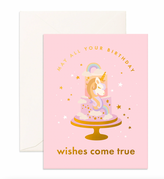 Birthday Cake Unicorn Greeting Card