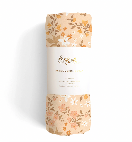 Fox & Fallow Sweet Pea Organic Muslin Wrap