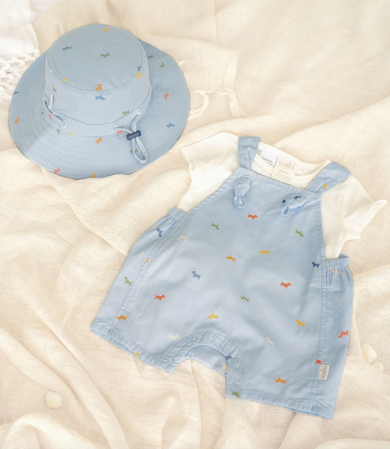 Toshi Baby Romper Folk Koko Dog