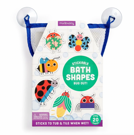 Bug Out Stickable Foam Bath Shapes